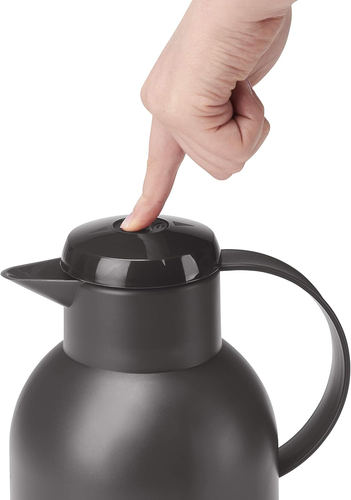 Emsa N40119 Samba Isolierkanne |1,5 Liter | Quick Press Verschluss | 12H Heiß Un - Bild 6 von 12