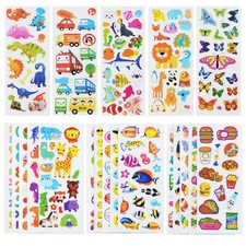 500 3D Puffy Stickers for Toddlers Kids Reward Crafts Scrapbooking Boys Girls