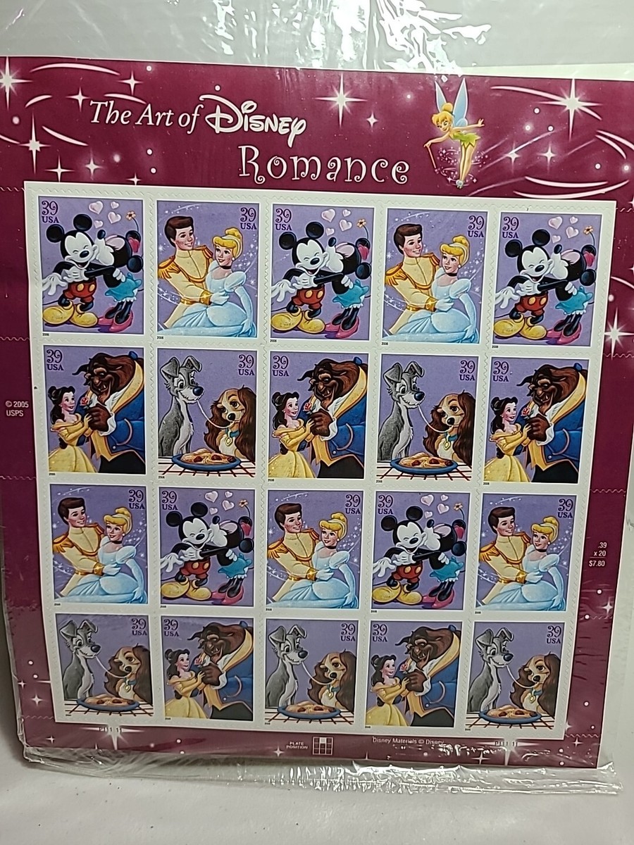 The Art Of Disney Romance USPS Stamps 20x39 Cents 2005 | eBay