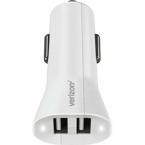 Verizon Car Charger Adapter With Dual Ports - White for sale online | eBay