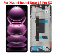 For Xiaomi Redmi Note 12 Pro 5G 6.67" LCD Display Touch Screen Digitizer Frame