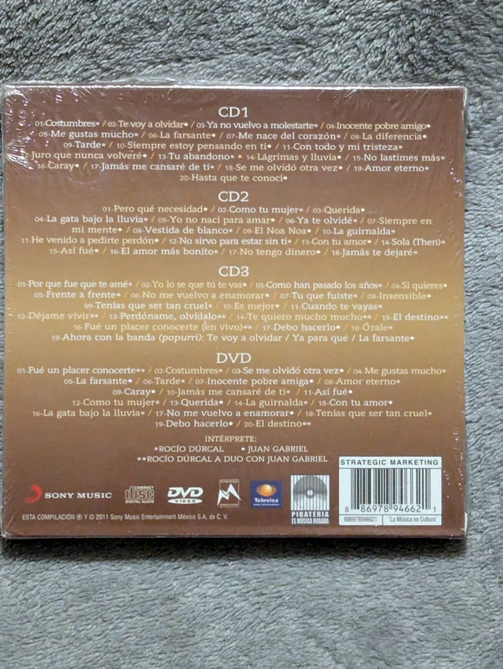 RARE Out of Print 3cds + Dvd Frente A Frente Rocio Durcal Juan Gabriel Caray - Image 2 of 4