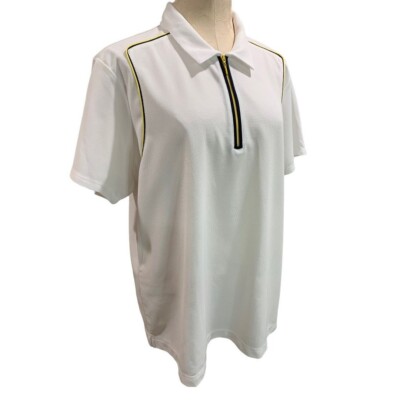 1X EP Pro Tour Tech Women's White Short Sleeve Golf Polo Shirt