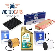 KIT TAGLIANDO FIAT DOBLO 1.3 MJT EURO 4 4 FILTRI UFI 4 LT PETRONAS 5W40 PURFLUX