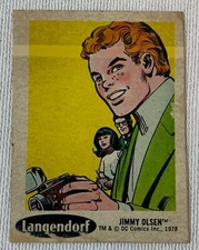 1978 Langendorf DC Comics sticker card #6 ~ JIMMY OLSEN