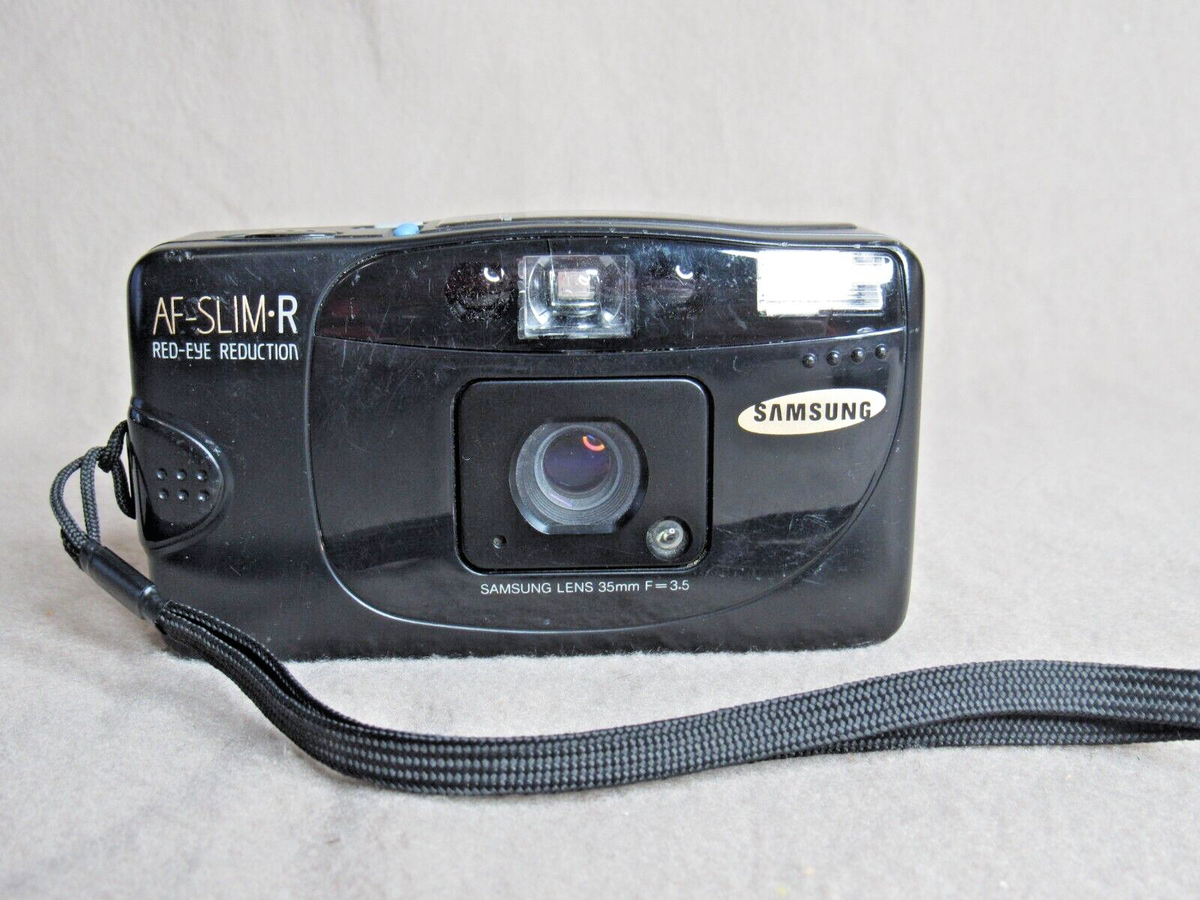 Vintage Samsung AF-Slim R Red-Eye Reduction 35 mm Film Camera | eBay