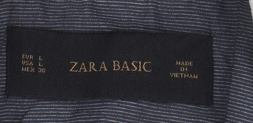 Zara Women's Grey Linen Blazer Size 14 Regular - Picture 3 of 12