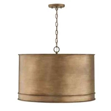 Capital Lighting Nole 4 Light 24"W Drum Chandelier Mystic Luster 349242ML