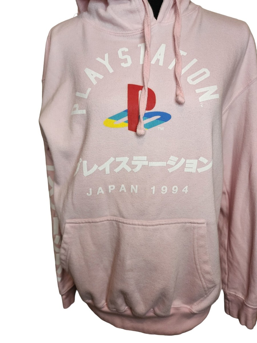 Playstation Japan 1994 Pink Pullover Hoodie Sweatshirt Playstation Japan 1994 Pink Pullover Hoodie Sweatshirt