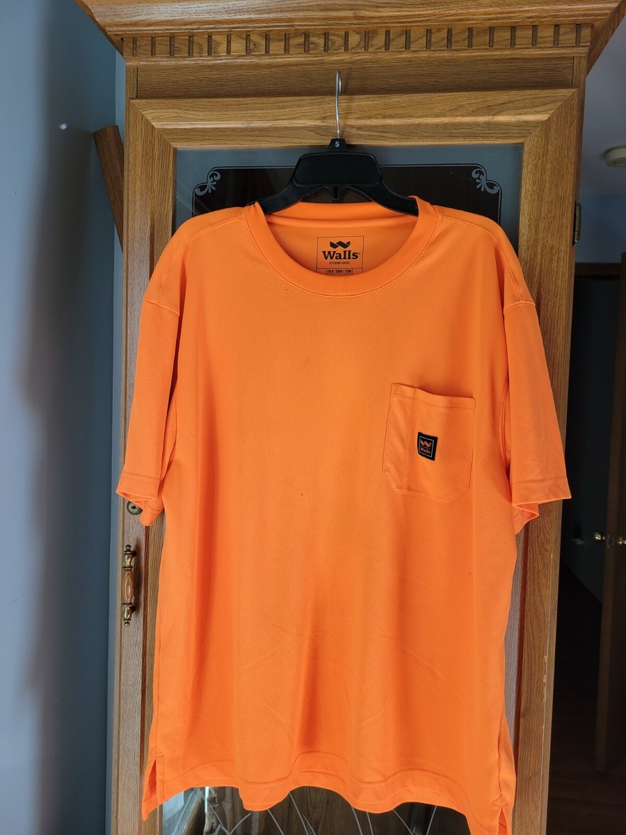 2XXL Walls Orange Work Shirt used with stains | eBay