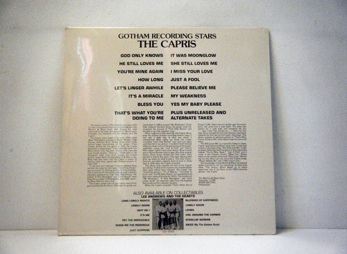 THE CAPRIS LP Gotham Recording Stars 1989 Collectables vinyl - Picture 2 of 2