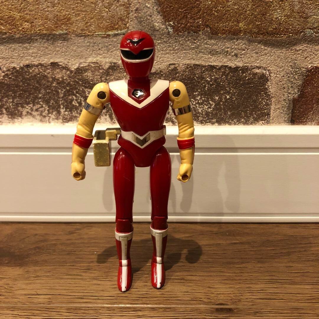 世紀末 MASK FIGURE “JAGI Ver.Red” Hikari Sentai Maskman Chogokin Style figures Red Mask BANDAI