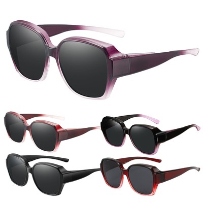 1/2pcs polarisierte Passform über Gläser Sonnenbrille wickeln Brillen für Mä