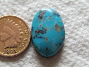 Chinese Hubei Redskin Turquoise Cab 13 carat Cabochon 