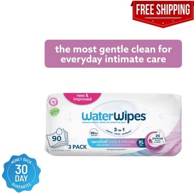 WaterWipes Adult Care Sensitive Wipes, 90ct