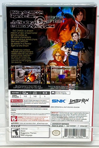 SNK Vs. Capcom: SVC Chaos (US VERSION) - Nintendo Switch - Brand New | Sealed - Picture 2 of 5