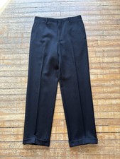 90s Ralph Lauren Purple Label Whipcord Wool Dress Pants 33
