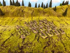 Flames of War Soviet Infantry mortar lot x18 Painted FOW Battlegroup 15mm