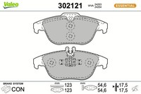 NEU - Valeo 302121 Bremsbelagsatz, Scheibenbremse FüR MERCEDES-BENZ