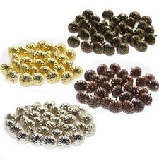 100 Pcs Round Decorative Tacks Antique Upholstery Nails for DIY Furniture Decor