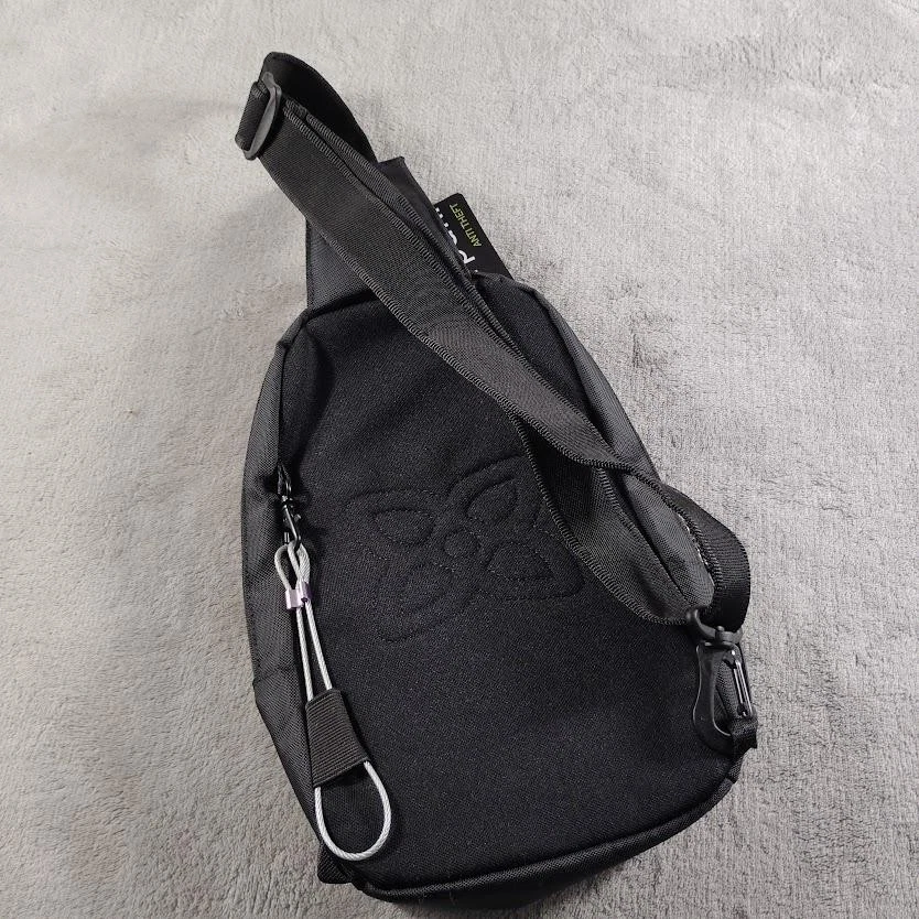 Sherpani Metro AT Anti Theft Sling Crossbody Bag Straw Black Travel Womens - Image 4 of 4