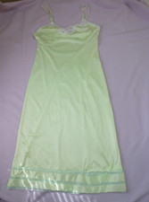 Vtg. Adonna JCPenney Full Slip Nylon Size 36 Light Green Needs Repair