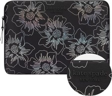 kate spade new york Puffer 14 Inch, Hollyhock Iridescent Black -