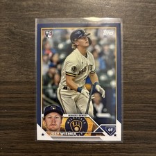 2023 Topps Update Series Blue Border Joey Wiemer #US245 (RC)