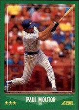 1988 Score Baseball (221-440) - You Pick - 5 CARD MIN Free Shipping READ NM