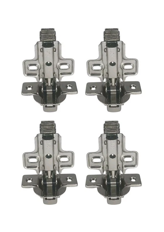 Paquete de 4 bisagras de gabinete superpuestas completas de cierre suave Liberty Hardware de níquel Foto 3 de 4