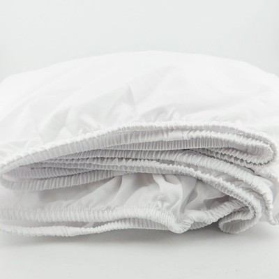 Utopia Bettwäsche Spannbettlaken Single weiß 90 x 190 cm 35 cm tief Polyester
