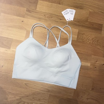 Lululemon Like A Cloud BH Ocna 10 B C 38 40 42? Sport Top Bra Neu 68 ! Eis Blau