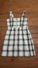 Forever 21 Small Plaid Zip-Up Mini Dress