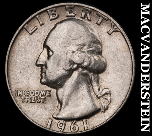 1961-D Washington Quarter- Silver- Scarce Better Date No Reserve #J2135