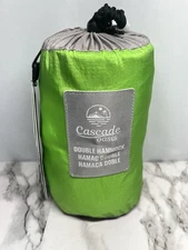 Cascade Double Hammock 440 Lb Limit Nylon Fabric Breathable Storage Bag 