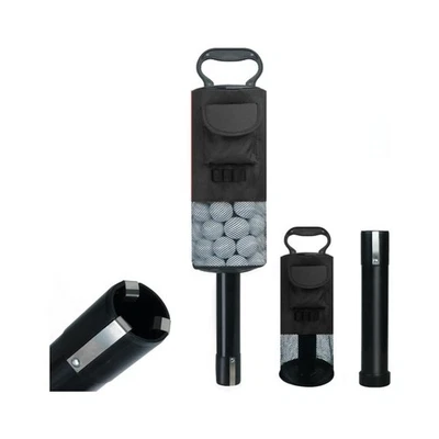 NONE AND/OR UNKNOWN Golf Ball Retriever Shag Bag with Handle – Portable Picker Upper & Storage Tube