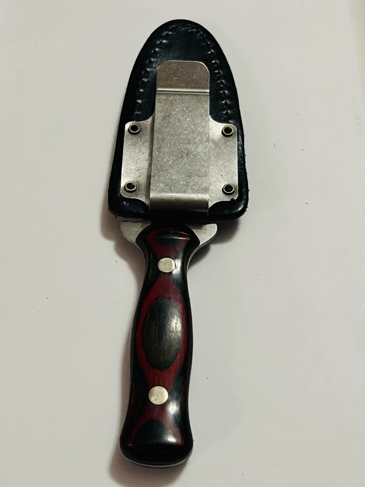 Cuchillo de bota REMINGTON daga hoja fija 7” EE. UU. vaina de mango de madera laminada Foto 2 de 4