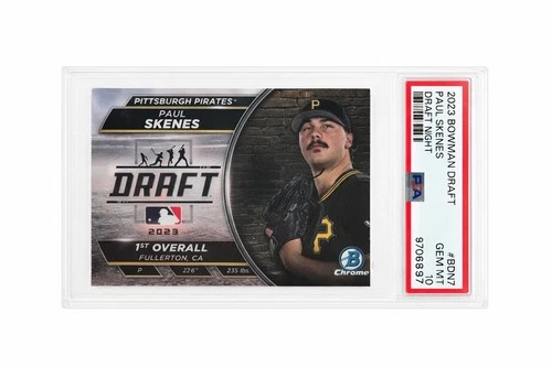 2023 Bowman Draft Paul Skenes Draft Night #BDN-7 PSA 10