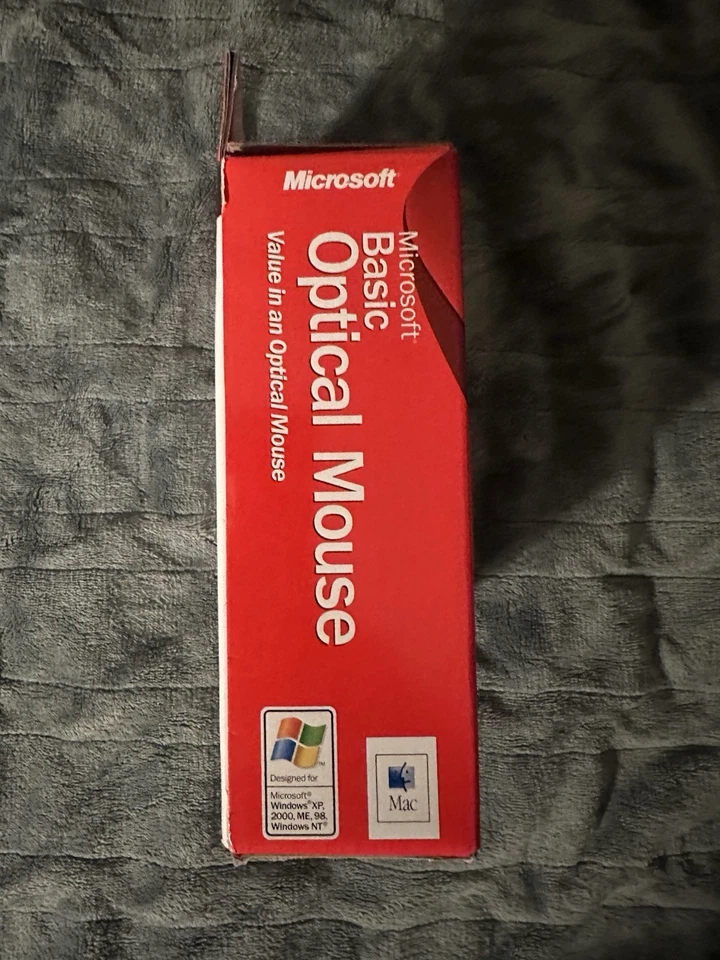 Microsoft Basic Optical Mouse Scroll Wheel PS/2 USB Wired Vintage - NEW Sealed - Image 4 of 4