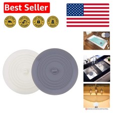 Universal Silicone Drain Stopper 6 Inches - Perfect for Home Kitchens Baths