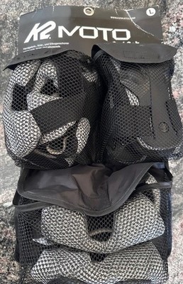 K2 Moto Pads Set Adult LG Knee Elbow Wrist Protective Inline Skating rollerblade