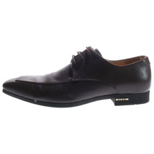 Mens GUCCI GUCCI U Tip Leather Business Dress Shoes Brown 138200