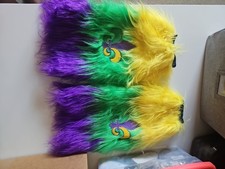 Mardi Gras Leg Warmers W Fleur De Lis, Mardi Gras Boot Cover NEW Parade outfit