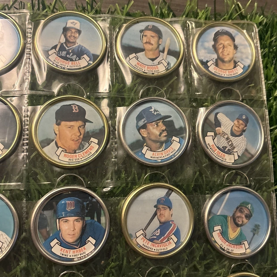 Lote de 30 monedas de béisbol 1987 Topps Ripken Winfield Brett Boggs Henderson HOFs + Foto 4 de 4