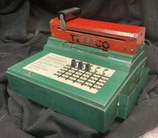 Texaco Gasoline Credit Card Imprinter & Instructions 1967