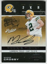 2007 Playoff Contenders #196 Mason Crosby FOOTBALL Green Bay Packers