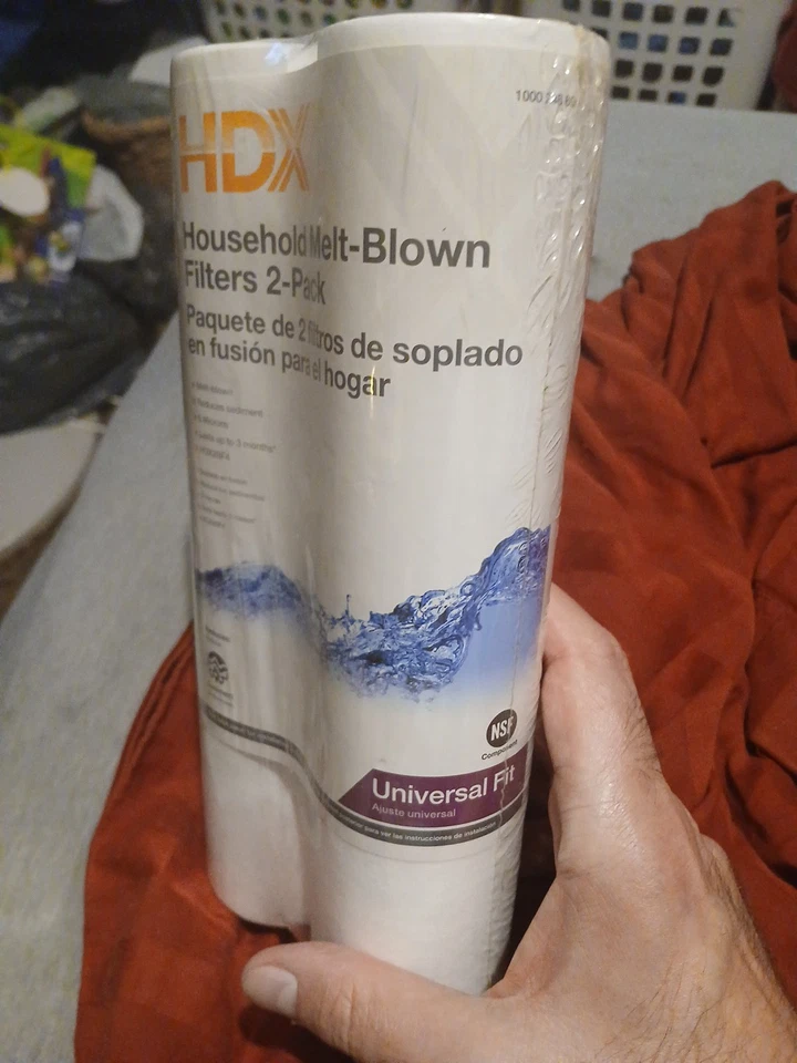 Filtro de agua HDX HDX2BF4 fundido soplado para toda la casa (paquete de 2) reduce los sedimentos NUEVO Foto 3 de 4