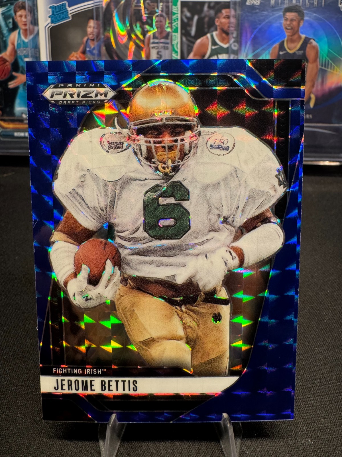 Jerome Bettis prizm draft picks blue /89 185 2025