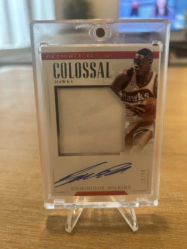 2017-18 Panini National Treasures Colossal Dominique Wilkins  Patch Auto /49