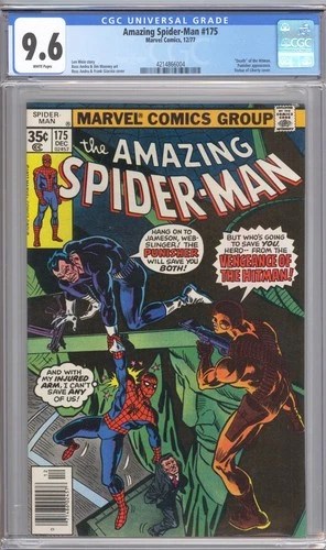 Amazing Spider-Man #175 CGC 9.6 - Punisher, PLF and Death of Hitman  White Pages